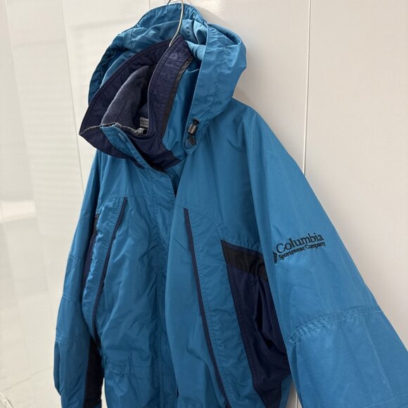 VTG Columbia Fire Ridge Womens Medium Snowboard Ski Jacket Fleece Lined 3-in-1 - Picture 3 of 13